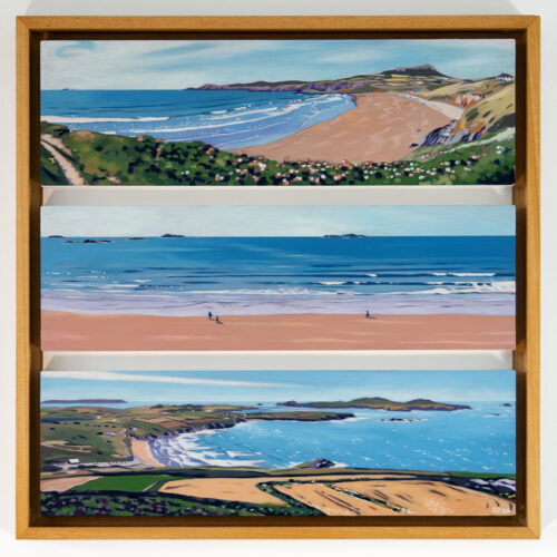 Painting of Whitesands Bay in Pembrokeshire by Lucy Dunnett
