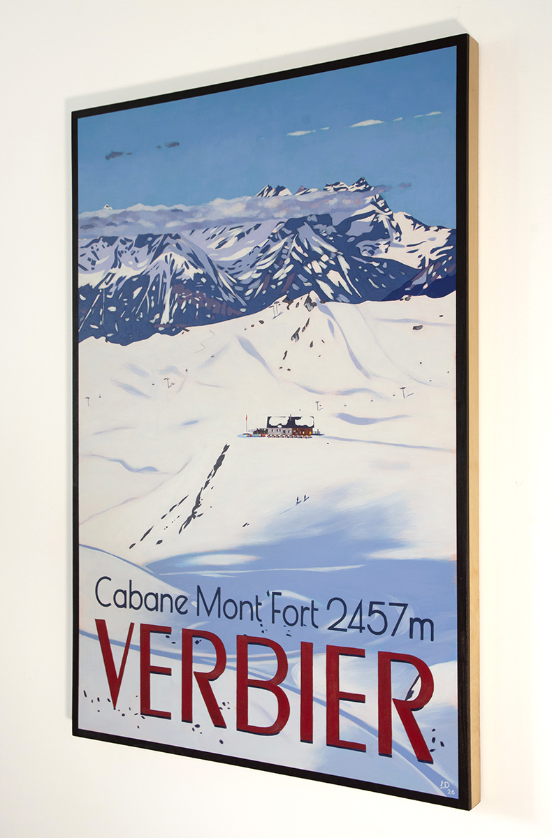 CABANE MONT FORT, VERBIER, ORIGINAL PAINTING - Image 2