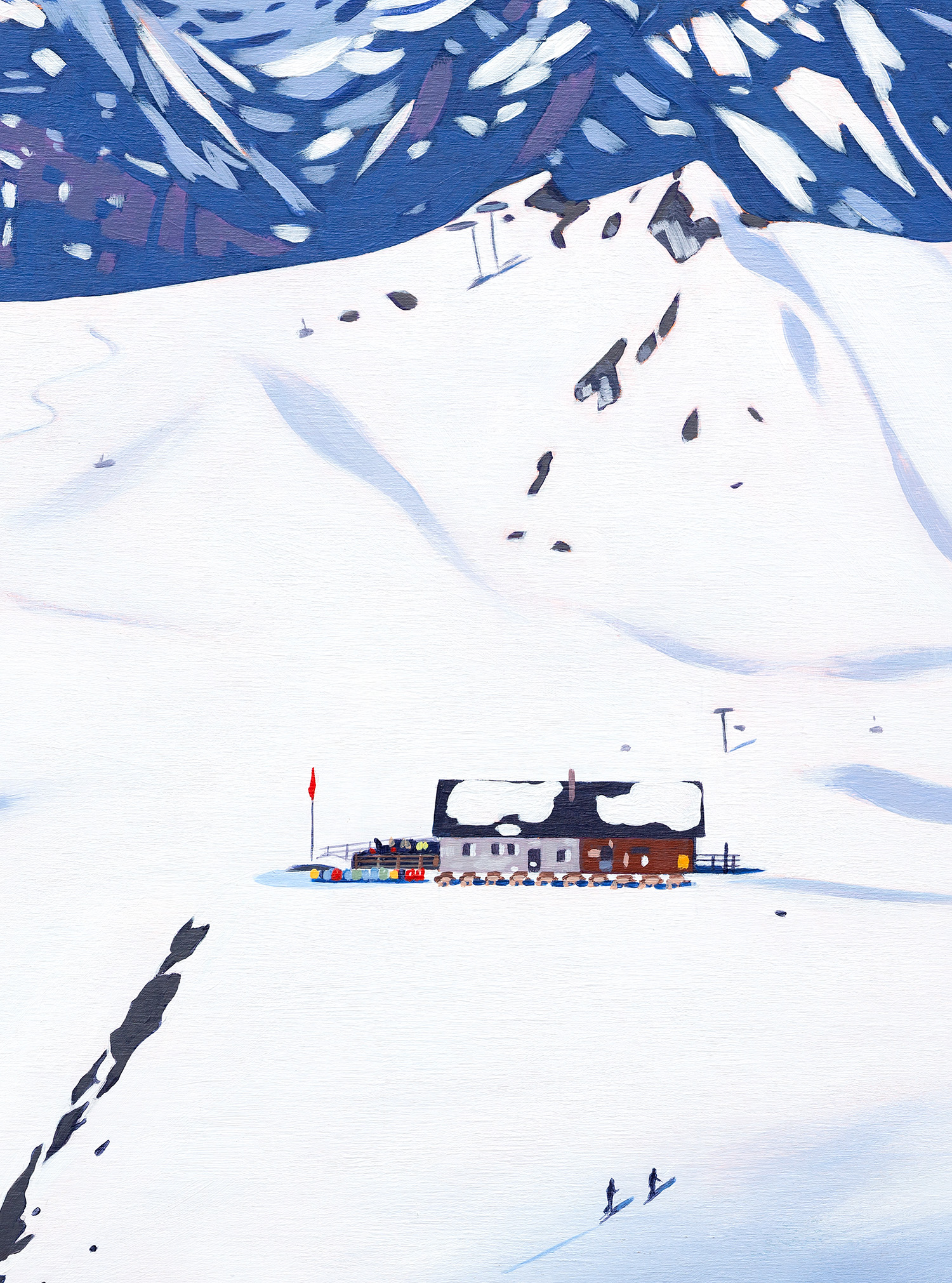 CABANE MONT FORT, VERBIER, ORIGINAL PAINTING - Image 3